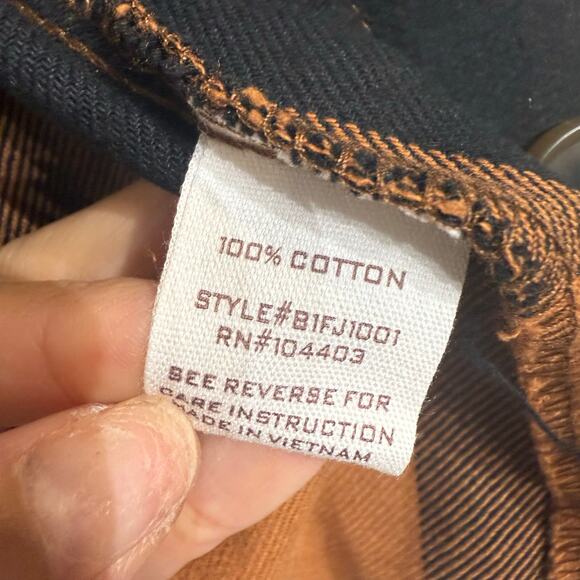 Blu Pepper Orange Plaid Buffalo Print Shacket Sz S - Picture 7 of 14